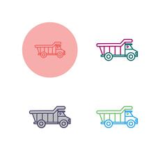 Dump Truck Vector Icon