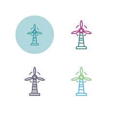 Windmill Vector Icon