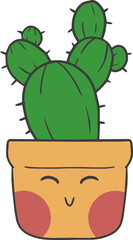 Kawaii Cute Cactus Plant