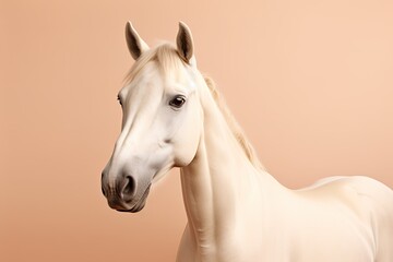 Obraz na płótnie Canvas Pure White Horse