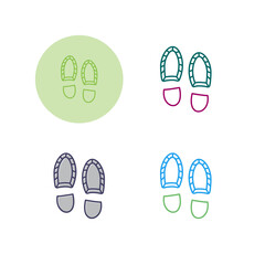 Footprint Vector Icon