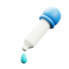 Eye Dropper Pipette 3d Icon
