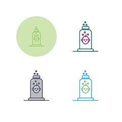 Obraz premium Talcum Powder Vector Icon