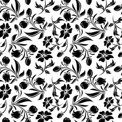 seamless floral pattern with flowers