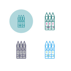 Crayons Vector Icon