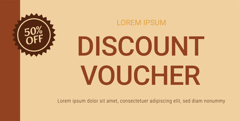 Discount voucher template