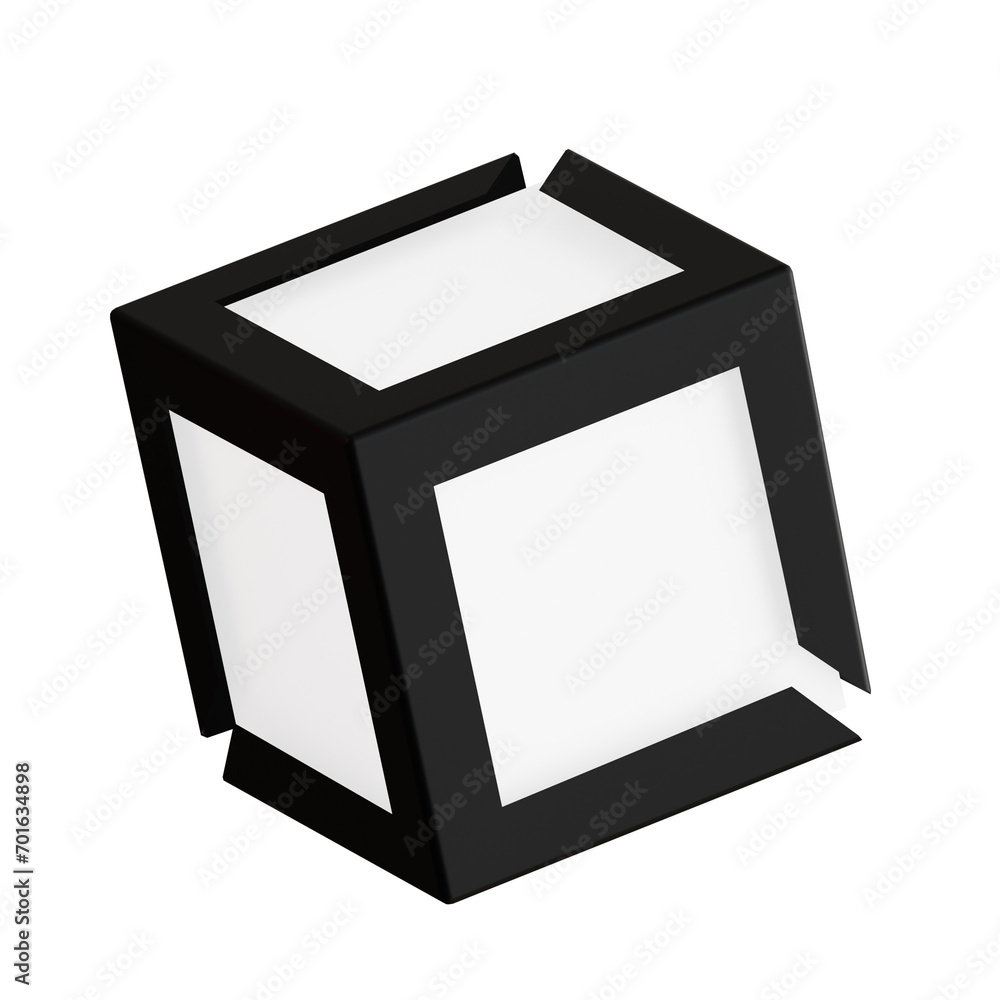 Poster 3d illustration, 3d element, 3d rendering. 3d visualization isolated on a transparent background