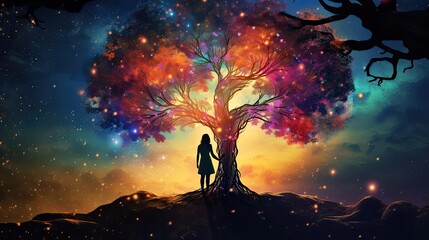 Obraz premium The Enchanting Tree of Life