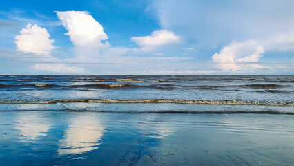 Blue Sunset at Pantai Anak Air, Kuantan Pahang, Malaysia.
