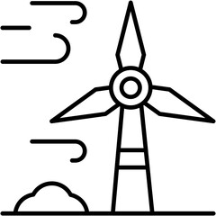 Obraz premium wind power vector design icon.svg