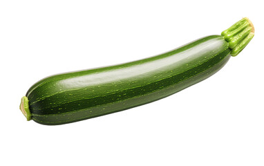 Zucchini On Transparent Background.