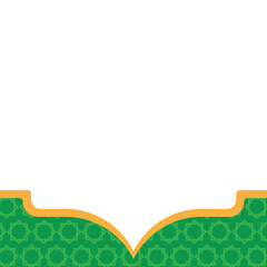 Obraz premium Islamic Footer