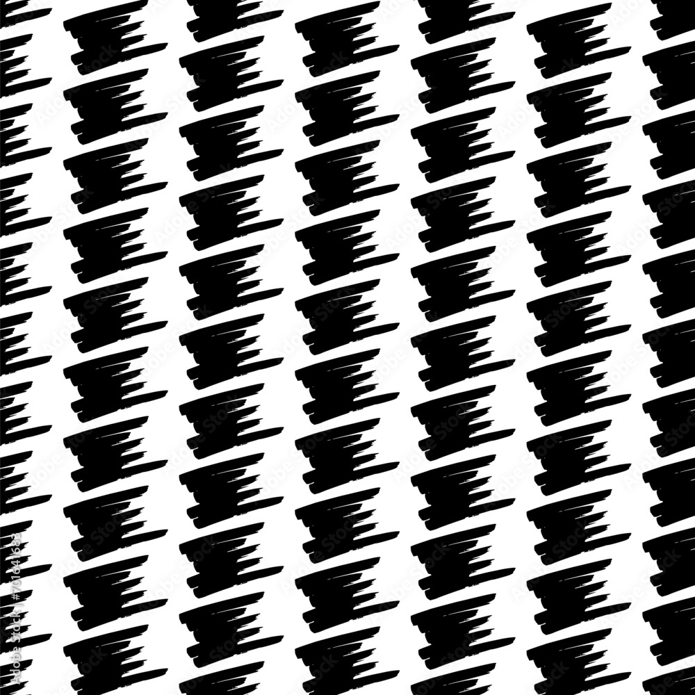 Poster seamless pattern with hand drawn scribble smears