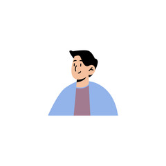 vector person pose in blue clothes person