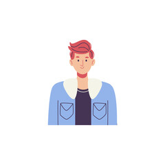 vector person pose in blue clothes person