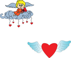 Groovy hippie love sticker set. Heart funny cartoon character different pose. Happy valentine's day concept. Trendy retro 60s 70s style emoji. Y2K aesthetic. Romantic mascot. flat Vector illustration.