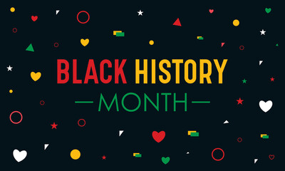 Vector illustration on the theme of black history month is an annual celebration of february in usa and canada, october in uk. African american history or black history month banner design. - obrazy, fototapety, plakaty