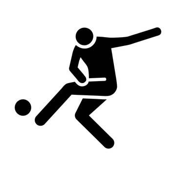 soccer player vector icon