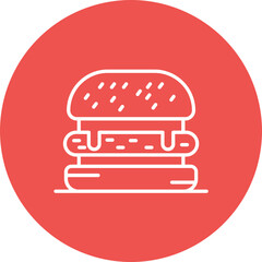 Burger Line Icon