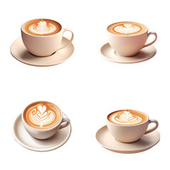 set collection coffee Artificial Intelligence Generative