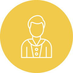 Clerk Male Line Icon