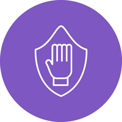 Obraz premium Objection Line Icon