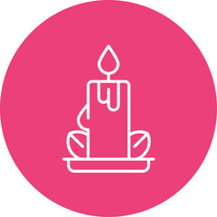 Scented Candle Line Icon