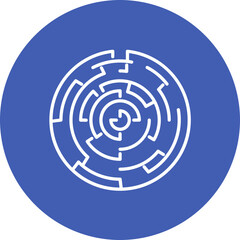 Hedge Maze Line Icon