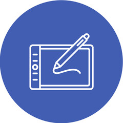 Drawing Tablet Line Icon