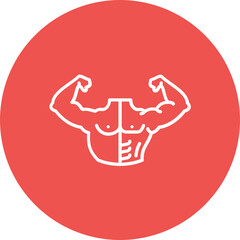 Fat vs Lean Muscle Line Icon