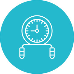 HIIT Workout Line Icon