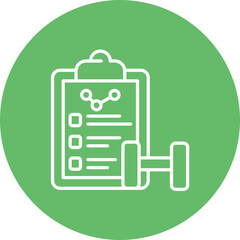 Weight Monitoring Line Icon
