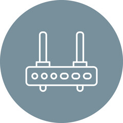 Modem Line Icon