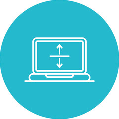 Obraz premium Average Line Icon