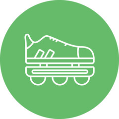 Rollerblades Line Icon