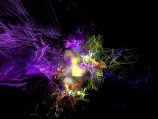 Imaginatory fractal abstract background Image