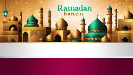 ramadan kareem promotional banner
