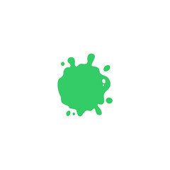 slime with green elements liquid