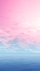 Fototapeta na wymiar A monotone color pastel blue and pink calm background