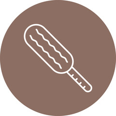 Corn Dog Line Icon