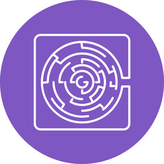Maze Line Icon