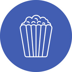 Popcorn Line Icon