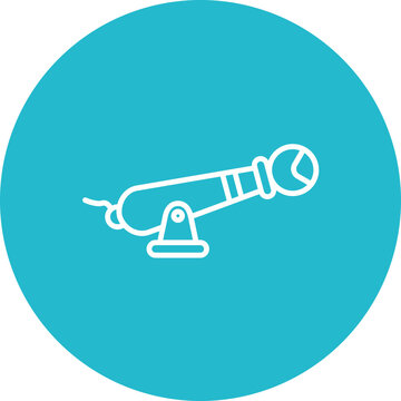 recommend clip art: Human Cannonball Line Icon