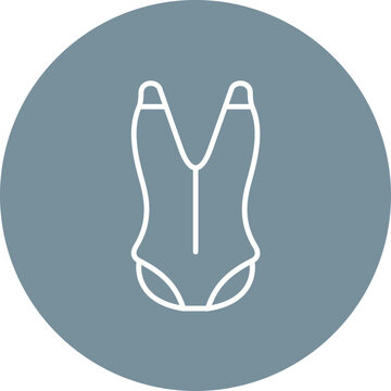 recommend clip art: Leotard Line Icon