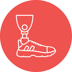 Amputee Line Icon