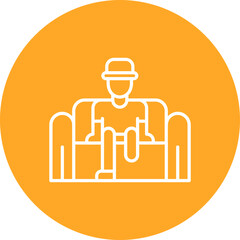 Children With Disabilities Line Icon