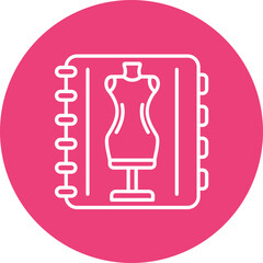 Fashion Magazine Line Icon