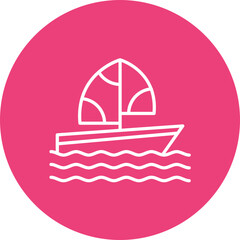 Monsoon Cup Line Icon