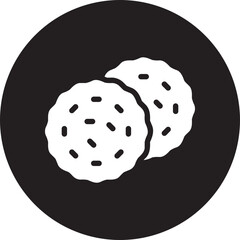 biscuit glyph icon