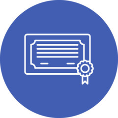 Certificates Line Icon